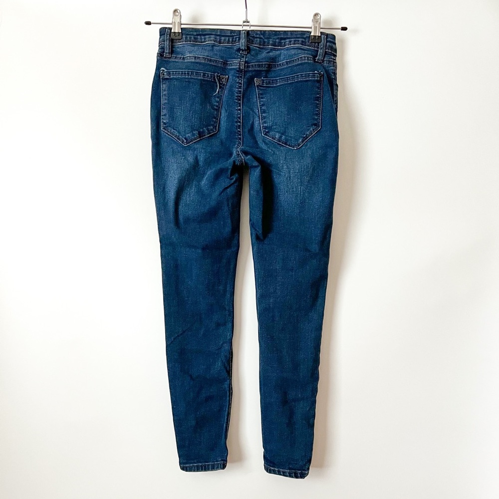 Kensie Mid Rise Effortless Ankle Skinny Blue Denim Jeans Women’s Size 4